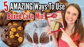 5 Amazing Ways to Use Boxed Cake Mix | Dessert Recipes That Shouldn't Be THIS EASY! | Julia Pacheco