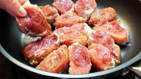 Grandma taught me how to cook this meat! The best juicy meat recipe! Simple and very tasty! ASMR