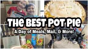 FULL DAY OF MEALS | Easy Cheesy Chicken Pot Pie | BUDGET FRIENDLY RECIPES | BFONDER Kitchen Knives!