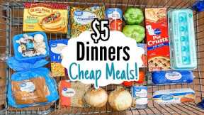 $5 DINNERS | FIVE Quick & Easy Cheap Meal Ideas | Julia Pacheco