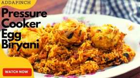 Pressure Cooker Egg Biryani || Simple Egg Biryani || Biryani Recipe