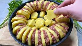 Recipe with minced meat that can surprise everyone. Simple and tasty minced meat with potatoes.