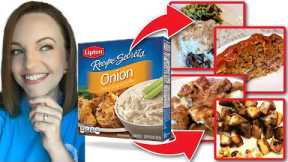 4 recipes using ONION SOUP MIX.... these are easy and YUMMY!