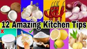 Top 12 Best Kitchen Tips In Hindi। Useful Kitchen Tips। Cooking Hacks। Tips।  Foryoucreations 2022