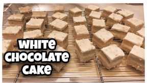 WHITE CHOCOLATE CAKE #cakes #whitechocolaterecipe #dessert #tabzduo
