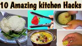 Enjoy 10Unbelievable cooking Hacks & Tips With Us||How to make kitchen work fastest||Fun with Tayyab