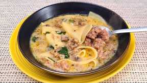 I cook Italian soup from cheap products in 20 minutes! Delicious soup recipe for the lazy!