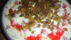 Dessert Recipe - Sweet Pasta with Custar -  Creamy Custard Pasta Recipe -