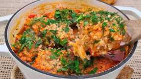 The perfect combination of cabbage with meatballs! A simple soup recipe for the lazy!