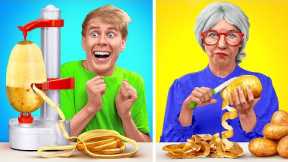 Grandma vs Kitchen Gadgets | Simple Secret Cooking Hacks and Tools on TikTok by Multi DO Challenge