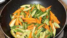 How to Saute Veggies | Butter Saute Veggies Recipe | Crispy & Tender Saute Veggies | cuisine by us