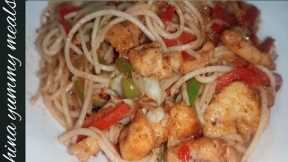egg noodles recipe//yummy and delicious egg noodles by hina yummy meals.