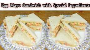 Egg Mayo Sandwiches with Special Ingredients|Egg Sandwich Recipe By Terrific Cook