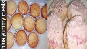 2 yummy  baking recipes vanilla cup cake and coconut macaroons recipe  by hina yummy meals.