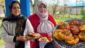 The recipe of a yummy and simple dish with potato ، Village Cooking