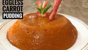 Eggless Carrot Pudding Recipe In Hindi | Carrot Milk Pudding | Carrot Pudding Easy Carrot Pudding