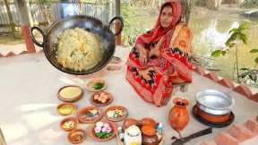 Best Egg Meat Polao Recipe Rare VILLAGE FOOD Delicious Kaun er Polau SIMPLE AND EASY ANDA DIM PULAO