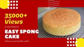Easy Sponge Cake Recipe in Microwave