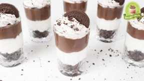 Oreo Cheesecake Dessert Cups Recipe | No Bake Oreo Dessert Cups - No Bake Oreo Custard Desserts