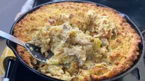 BEST SOUTHERN CORNBREAD CHICKEN AND DRESSING Recipe! How to make Chicken and Dressing| Soul Food