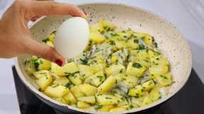 This is the tastiest potato and egg I've ever eaten! Simple and easy breakfast