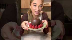 MAGIC DISAPPEARING CHOCOLATE BALL 🍫🎱 #chocolate #dessert #recipes