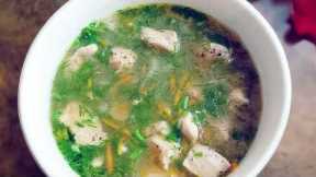 Delicious and hearty chicken gravy: A simple recipe for lunch or dinner.