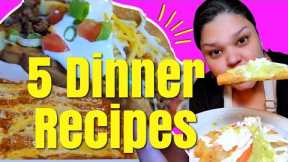 5 Dinner recipes for the busy work week ANYONE can make! | Easy Dinner Recipes