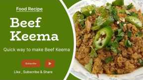 Beef Keema | How To Make Keema Recipe | Keema Recipe By Crispy hut | Keema Recipe |