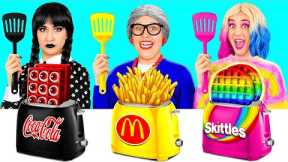 Wednesday vs Grandma Cooking Challenge | Funny Moments by Fun Challenge