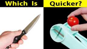 Are kitchen gadgets FASTER than a knife?
