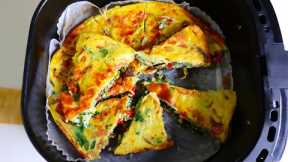 Air Fry Frittata, Air Fryer Breakfast Recipes |  Vegetable  Frittata | Easy Breakfast Frittata