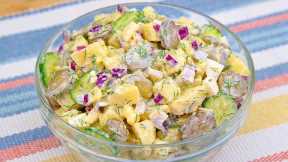 The most delicious Berlin salad! Simple and delicious German recipe! 🔝 6 ASMR Recipes!
