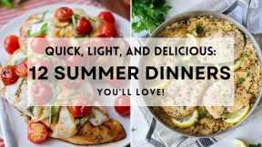 Quick, Light, and Delicious: 12 Summer Dinners You'll Love!  #sharpaspirant #summerrecipes #dinner