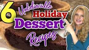 6 Incredible THANKSGIVING DESSERT RECIPES you NEED to make for the HOLIDAYS! Tasty HOLIDAY DESSERTS