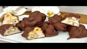 No baking! No sugar! In 5 minutes! Healthy and delicious dessert. The perfect dessert for Christmas!