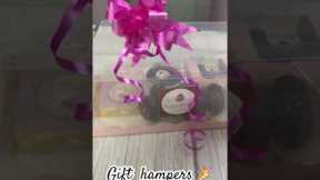 Juzz bite gift hampers🎉 #cake #hampers #customisedgifts #desserts #bakinglove #homebaker #brownie