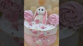 Bunny Cake!! #cake #firstbirthday #baking #cakedecorating #cakedesign #kidsbirthday #freshcake #bake