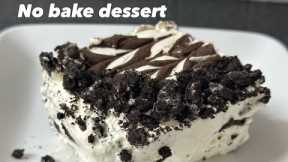 Only 4 Ingredients! No-Bake Oreo and Nutella Dessert Recipe🍪Make This Dessert in 10 Minutes!
