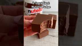 2-ingredient Nutella Fudge