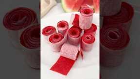 Watermelon Fruit Rolls Ups inspired by Bonanza Billion on @cafecasinolv #fruitleather #fruitrollup