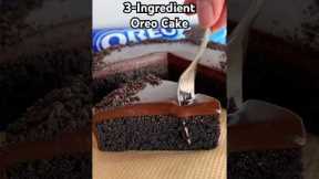3-Ingredient Oreo Cake #shorts #oreo #baking