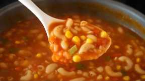 Macaroni Soup Recipe | Quick & Healthy Pasta Soup | Easy Dinner Recipe for Kids & Family