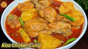 Aloo Chicken Recipe || Perfect Chicken Aloo Curry (Pyaz nahi tairy ge)
