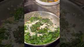 Steakhouse Style Creamed Spinach ❤️ #sidedish #creamedspinach #recipes
