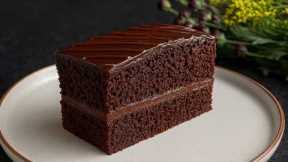 Easy Chocolate Cake recipe! Small Cake recipe to make at home! How to make chocolate cake