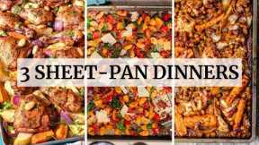 3 Easy Sheet-Pan Dinner Recipes (Mediterranean Diet Dinner Recipes)