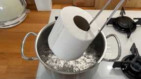 Look What I Did By Throwing Toilet Paper Into Boiling Water!👍