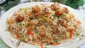 Veg manchurian Fried Rice Recipe | Gobi Egg Fried Rice Ki Best Recipe With Sauce 