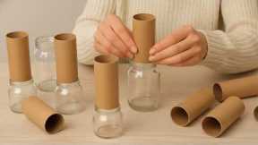 BETTER THAN IN THE STORE!😍 NO MORE THROWING AWAY GLASS JARS! HOME DECOR IDEAS! DIY